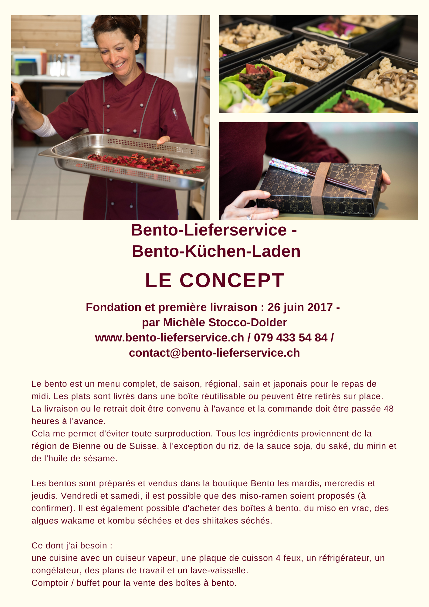 Konzept Bento-Küchen-Laden