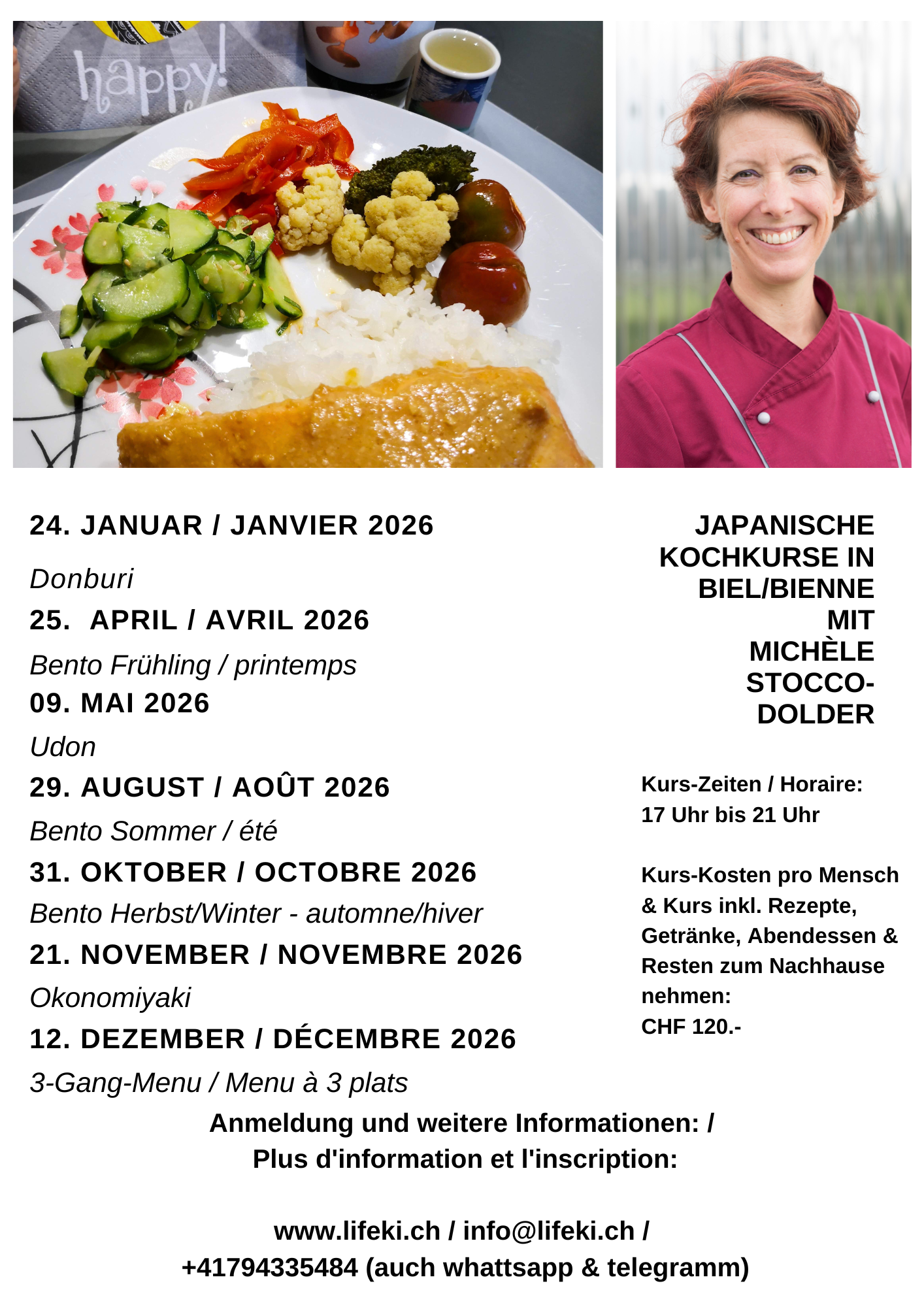 Cours de cuisine japonaise