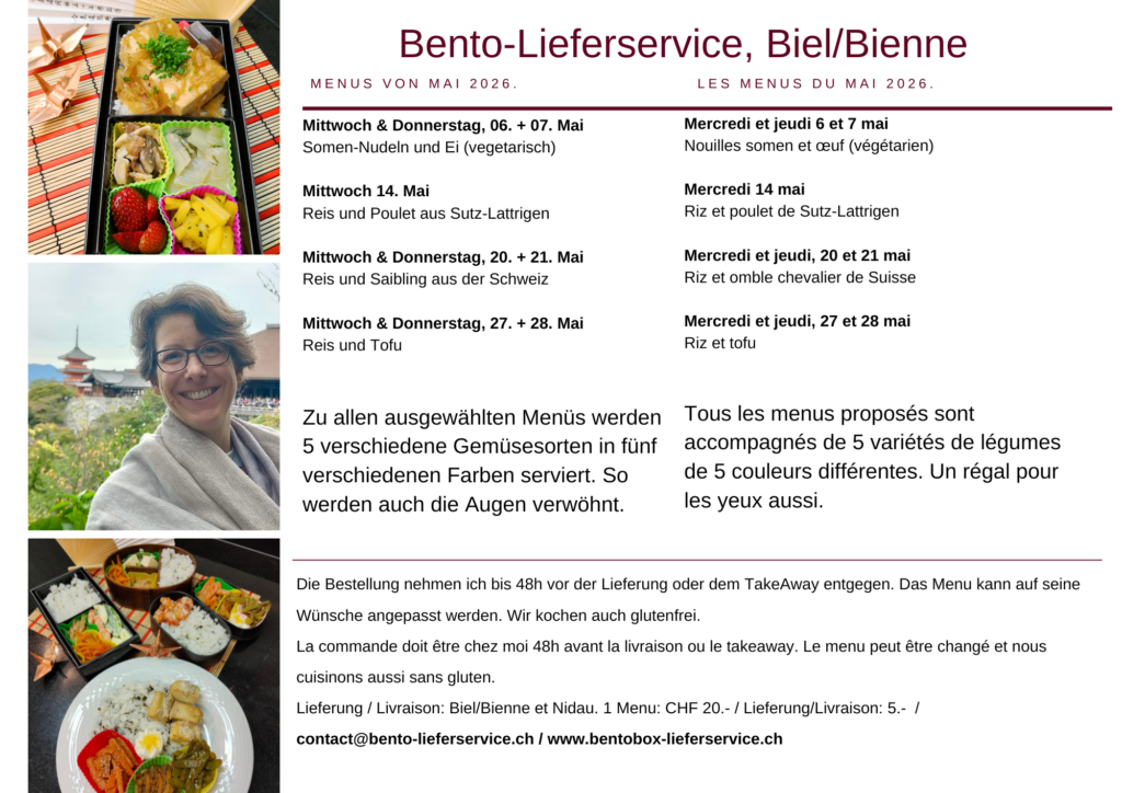 Bento Menu Mai 2026